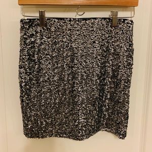 H&M Sequined Mini Skirt